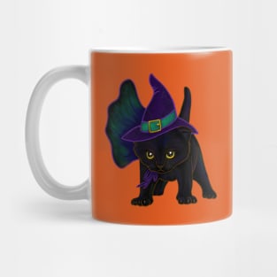 Halloween Kitten Dressed In Witch Costume Mug